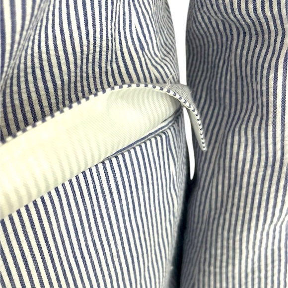 Saddlebred men’s sport coat size 38 regular 100% cotton blue white newer prep - Picture 11 of 13